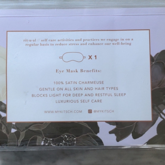 NWT Set of 6 Kitsch Satin Eye Masks - perfect for gift bags! - Picture 7 of 7